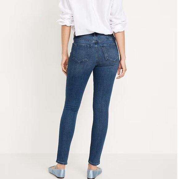 Old Navy Denim Blue Super Skinny Jeans Size 6S - Picture 2 of 8